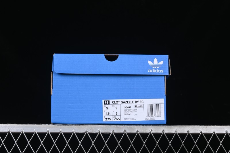 Adidas Clot x Originals Gazelle Indoor Retro Casual Slip-Resistant Wear-Resistant Low-Top Sneakers - IH3642