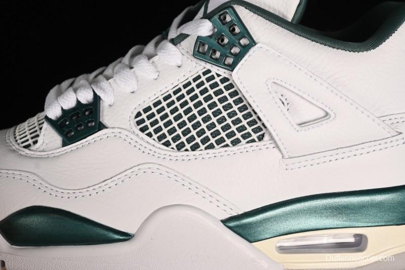 Nike Air Jordan 4 Retro Sneakers with Oxidized Green Accents and Visible Air Cushion - AQ8138-103