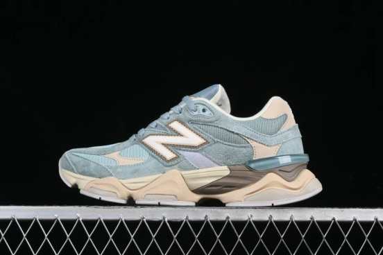 New Balance 9060 Retro Casual Running Sneakers with ABZORB Cushioning Technology - U9060FNB