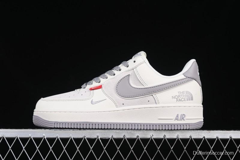 Nike Air Force 1 '07 Low The North Face Collaboration Beige Grey Red Label Casual Sneakers - BB7518-009