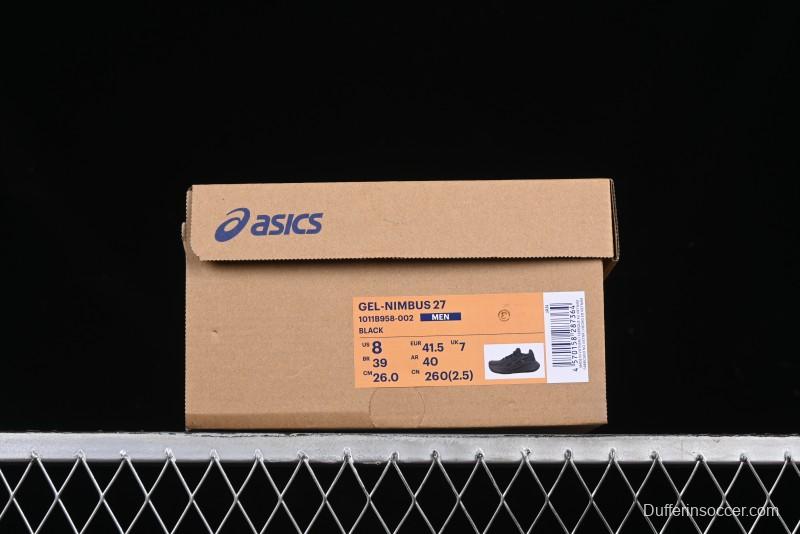 Asics Gel-Nimbus 27 Retro Breathable Casual Shoes Cushioned Men's Durable Running Shoes - 1011B958-002