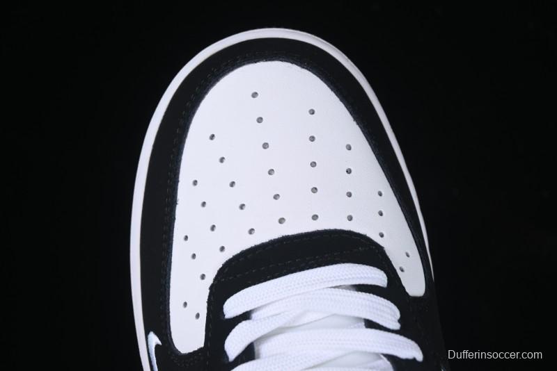 Nike Air Force 1 '07 Low Burberry Collaboration Black White Cow Print Casual Sneakers - DF0188-029