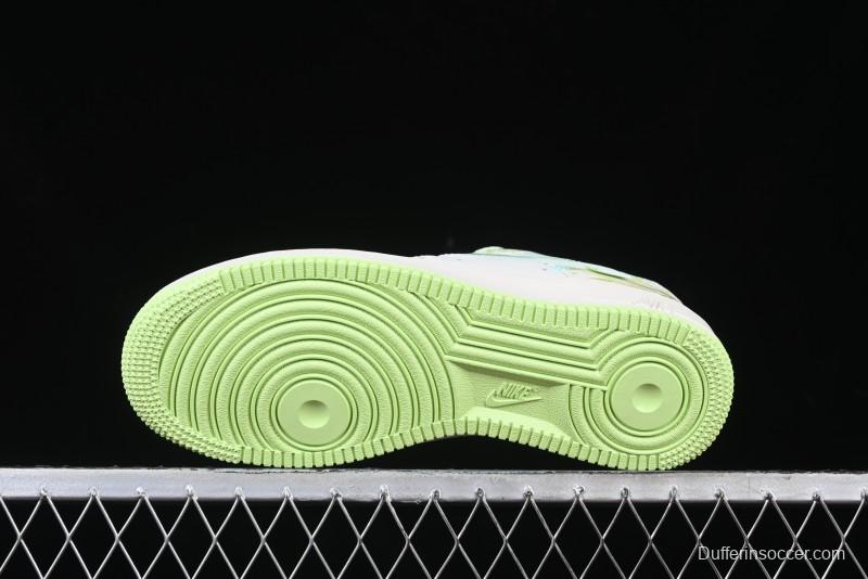 Nike Air Force 1 '07 Low "Green Snake" Year of the Snake Limited Edition Casual Sneakers with Bamboo and Serpent Design - FB1893-555