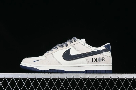 Nike SB Dunk Low Dior x Stone Island Triple Collaboration Anniversary High-End Custom Sneakers - DJ2024-085
