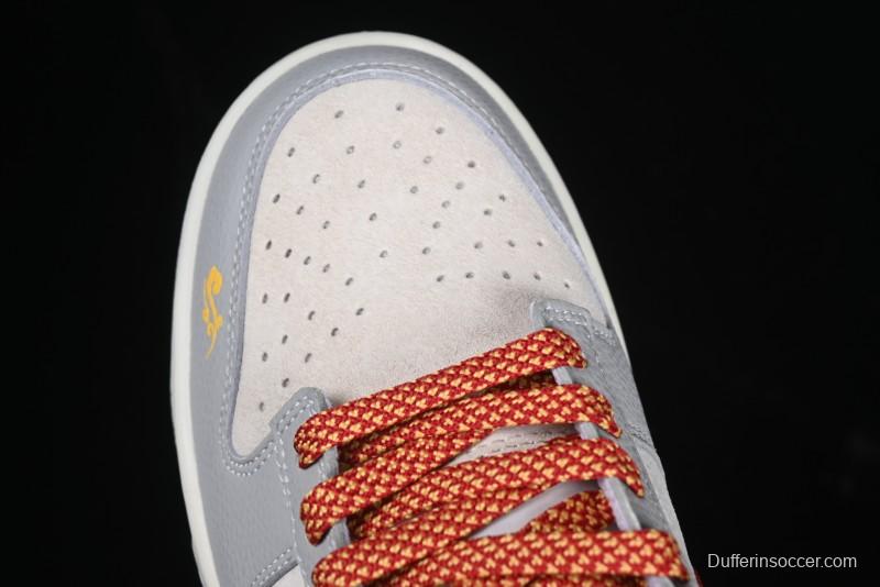 Nike SB Dunk Low Year of the Snake Series Monogram Red Swoosh Anniversary Custom Low-Top Casual Skate Shoes - DJ2024-081