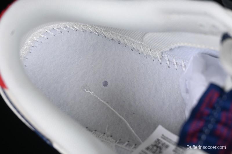 Nike SB Dunk Low Supreme Collaboration - Off-White 3D Navy Swoosh Anniversary Custom Low-Top Casual Sneakers - FC1688-204