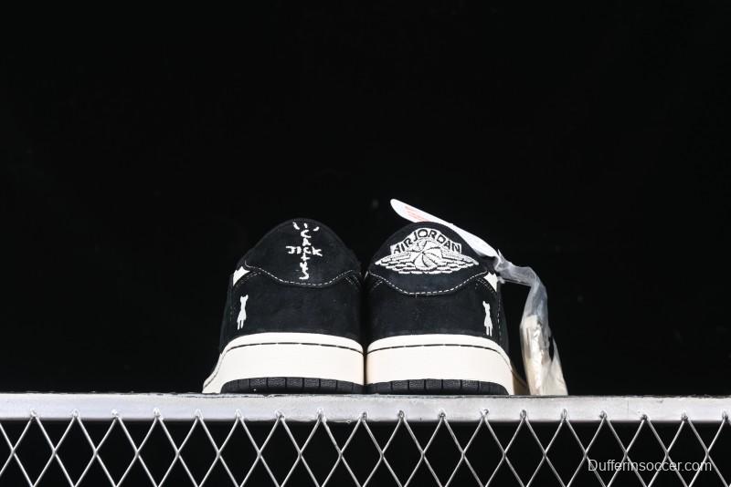 Nike Travis Scott x Fragment Design x Air Jordan 1 Low OG SP AJ1 Collaboration Sneakers - SJ2086-138