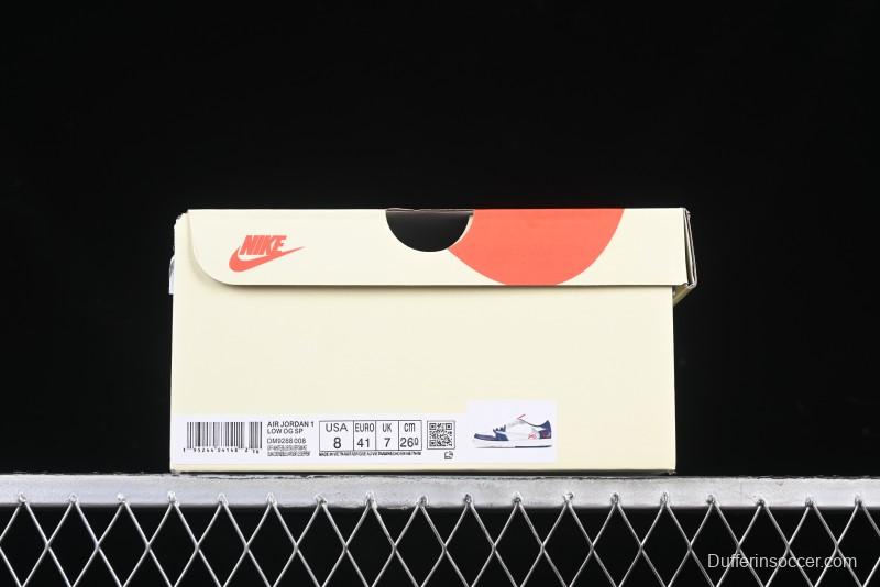 Nike Travis Scott x Fragment Design x Air Jordan 1 Low OG SP AJ1 Retro Sneakers - DM9288-008