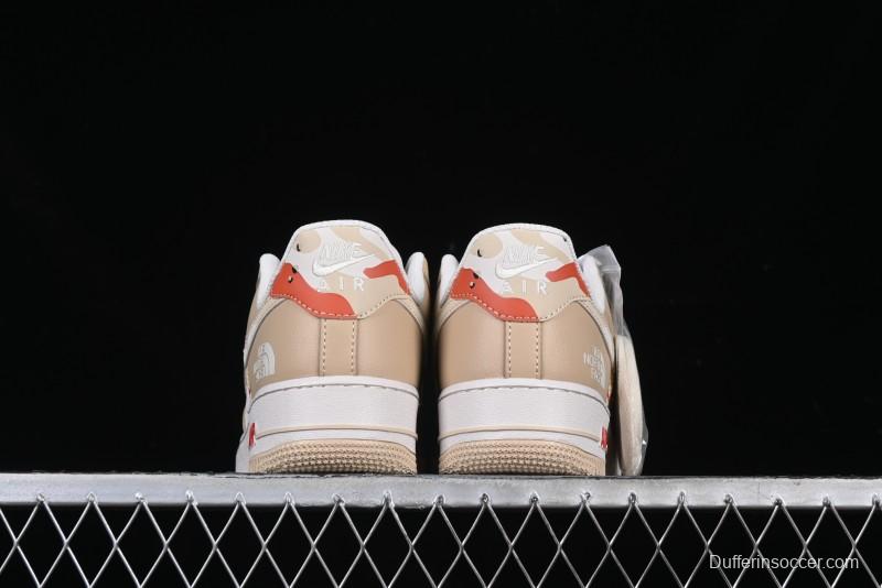 Nike Air Force 1 '07 Low The North Face Collaboration Casual Sneakers in Milk Tea - DM6688-048