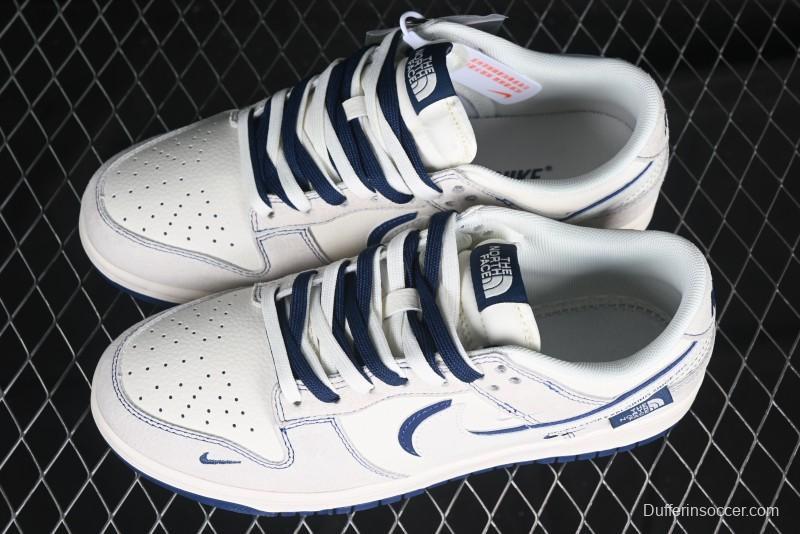 Nike SB Dunk Low The North Face Collaboration Anniversary High-End Custom Low-Top Casual Skate Shoes - DM6868-023