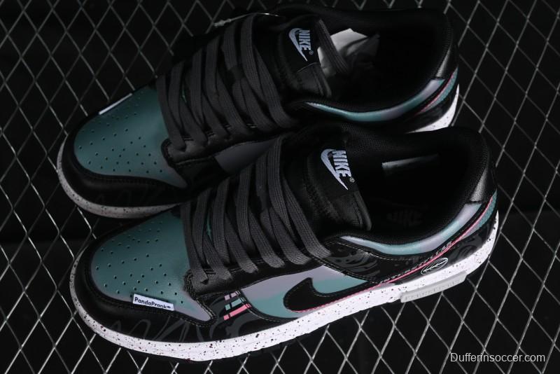 Nike Dunk Low Panda Prank Universe Exploration - Black Purple SB Strap Low Top Casual Skate Shoes - DV0831-002