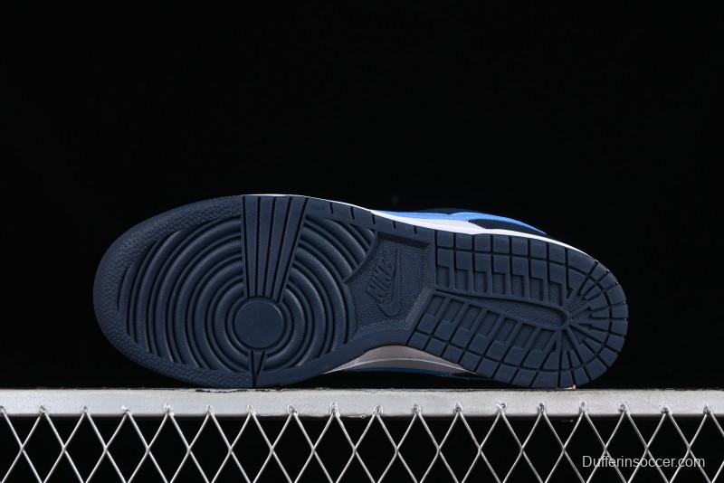 Nike Dunk Low SB Casual Skate Shoes in Obsidian/University Blue Colorway - FN7800-400