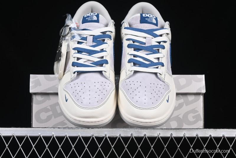 Nike SB Dunk Low The North Face Collaboration Anniversary Edition Customized Low-Top Casual Skate Shoes - DM6868-040