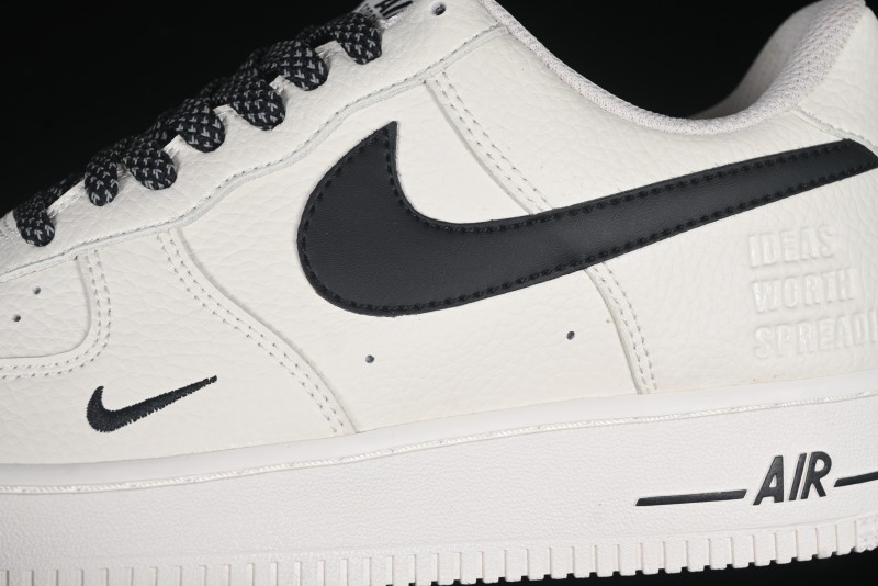 Nike Air Force 1 '07 Low Ted x Portland Triple Collaboration Reflective Black Casual Sneakers - DD8959-706