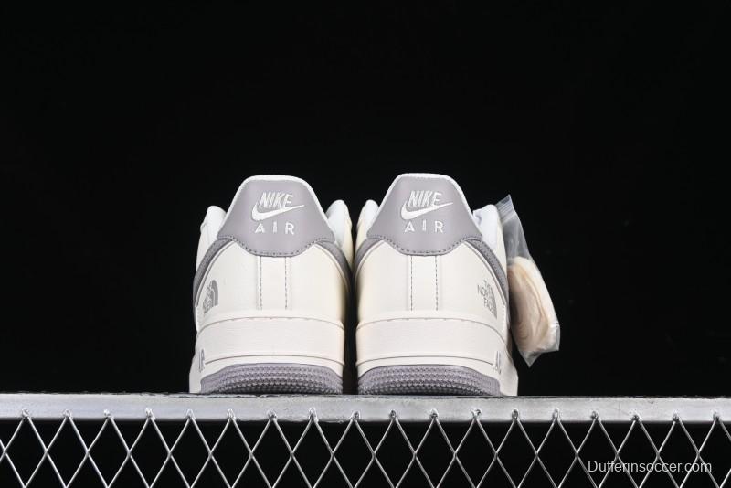 Nike Air Force 1 '07 Low The North Face Collaboration Beige Grey Red Label Casual Sneakers - BB7518-009