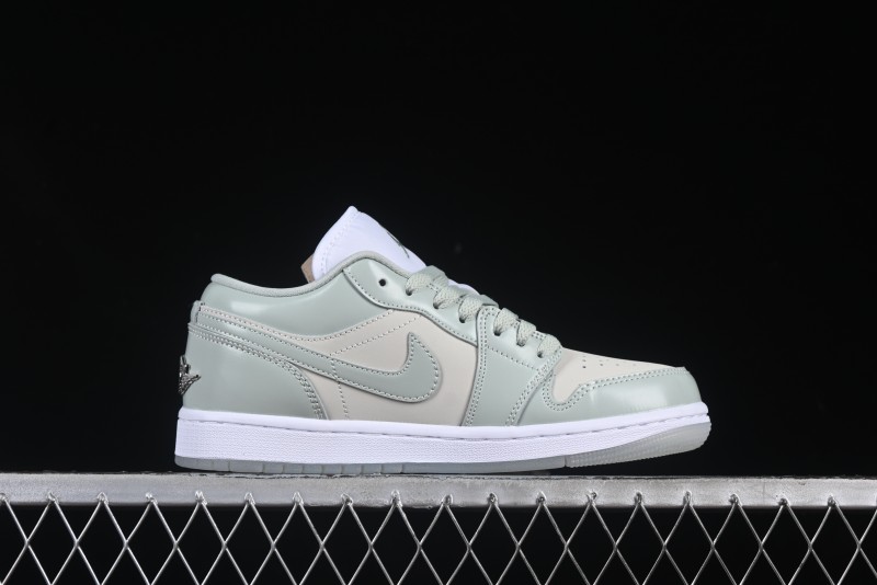 Nike Air Jordan 1 Low AJ1 Amber Green Low-Top Casual Sneakers - HF4078-100