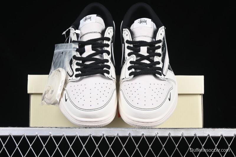 Nike Travis Scott x Fragment Design x Air Jordan 1 Low OG SP AJ1 Low Top Casual Sneakers - SJ2068-121