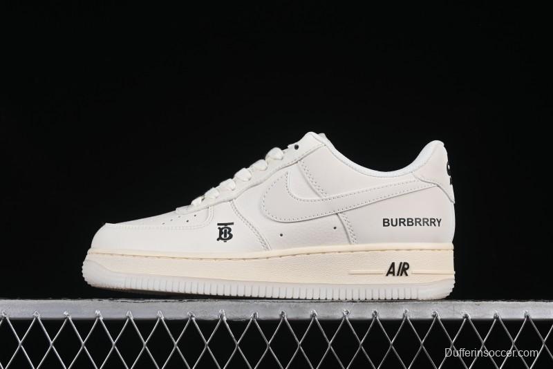 Nike Air Force 1 '07 Low Burberry Collaboration Off-White Crystal Low-Top Casual Sneakers - BB8588-226