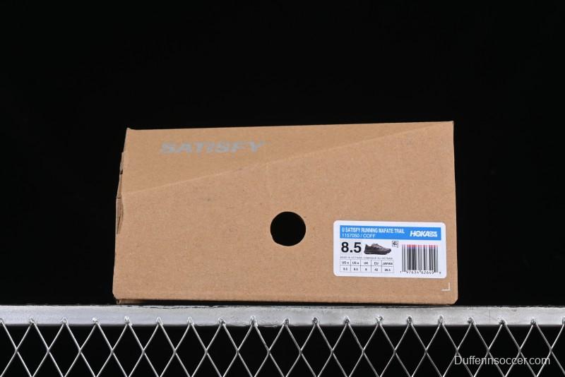 HOKA ONE ONE Satisfy Running Mafate Trail Low-Cut Cushioned Outdoor Hiking Shoes - 1157050 COFF