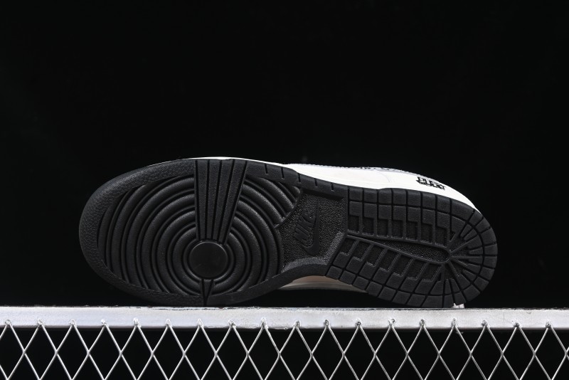 Nike SB Dunk Low UN Collaboration Anniversary Custom Sneakers with Black Swoosh - DJ2024-068