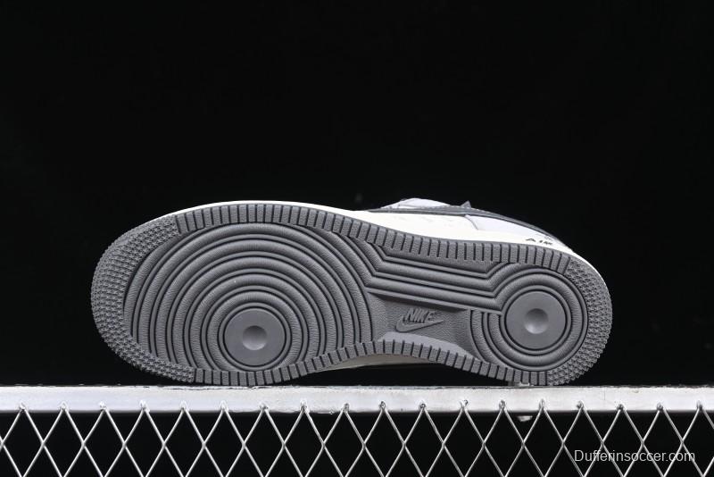 Nike Air Force 1 '07 Low Stussy Collaboration - Pig Grey Swoosh Low-Top Casual Sneakers - XZ3318-066