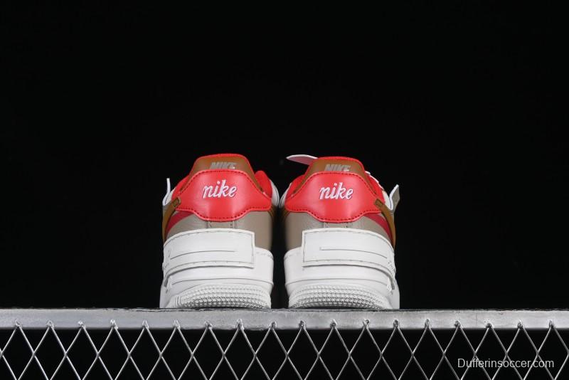 Nike Air Force 1 Shadow Lightweight Elevated Low-Top Casual Sneakers - HQ3400-030