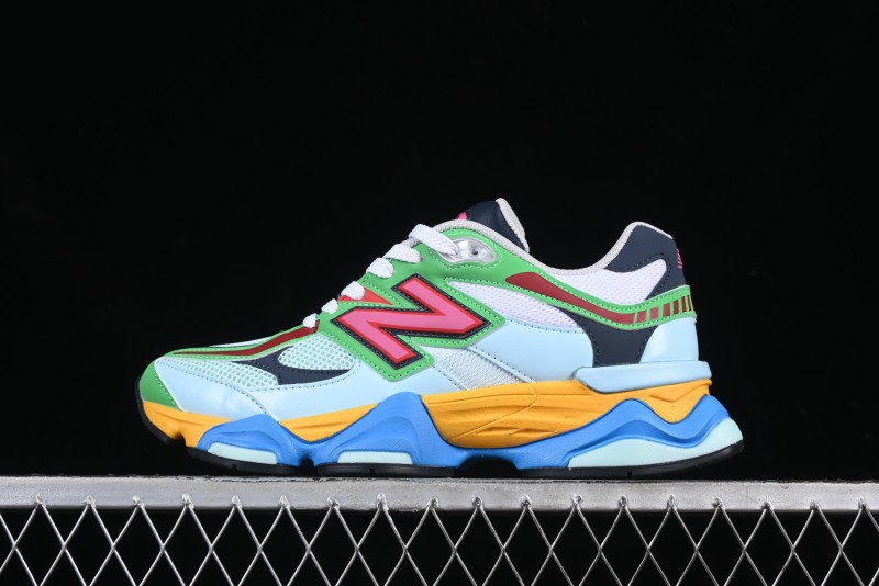 New Balance 9060 Retro Casual Running Sneakers with ABZORB Cushioning Technology - U9060NBN