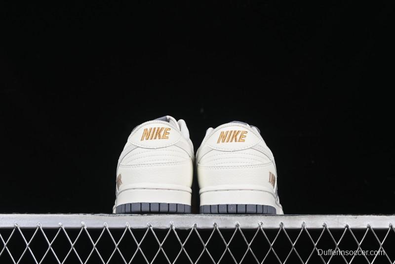 Nike SB Dunk Low Dior x Stone Island Triple Collaboration - Anniversary High-End Custom Low-Top Casual Sneakers - DM6868-043
