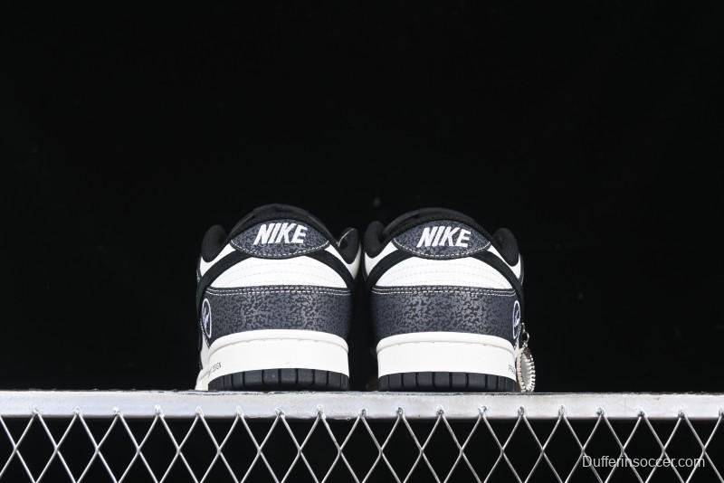 Nike SB Dunk Low Lightning Collaboration Black Swoosh Anniversary Custom Low-Top Skate Shoes - SF1029-401