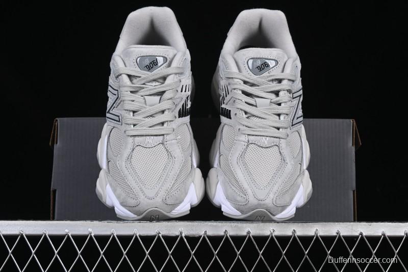 New Balance NB9060 Series Retro Casual Running Shoes with ABZORB Cushioning - U9060JGR