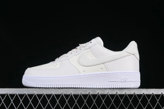 Nike Air Force 1 Low "Triple White Beige" Sneakers