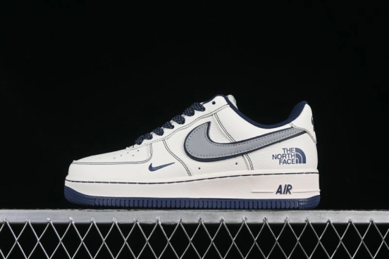 Nike Air Force 1 '07 Low The North Face x COMME des GARÇONS Navy Blue Line Casual Sneakers - HH7518-051
