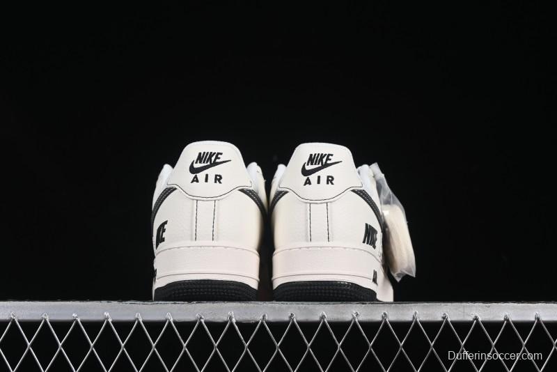 Nike Air Force 1 '07 Low Custom Casual Sneakers with Multiple Swoosh Design - HH7518-068