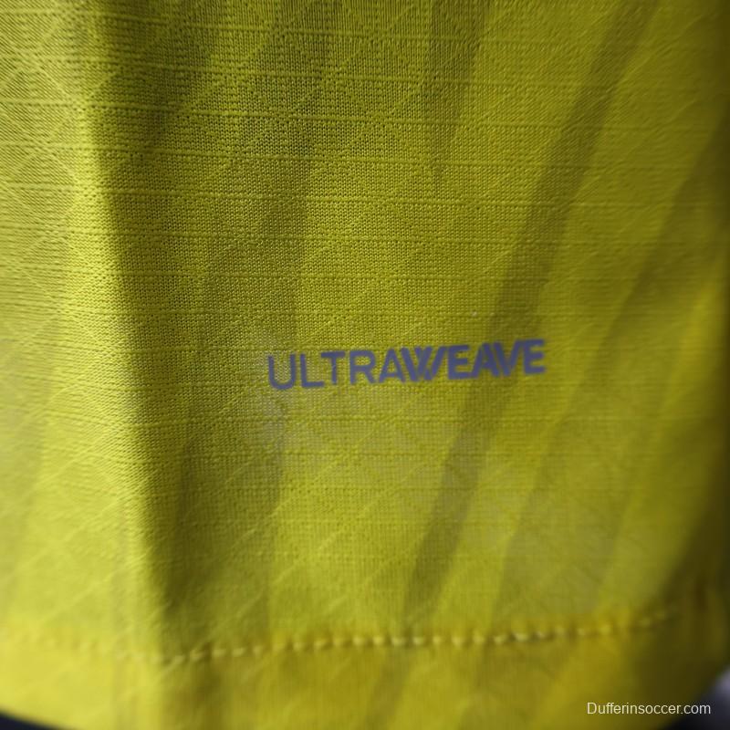 Player Version 25/26 Borussia Dortmund Yellow with Black Pattern Jersey