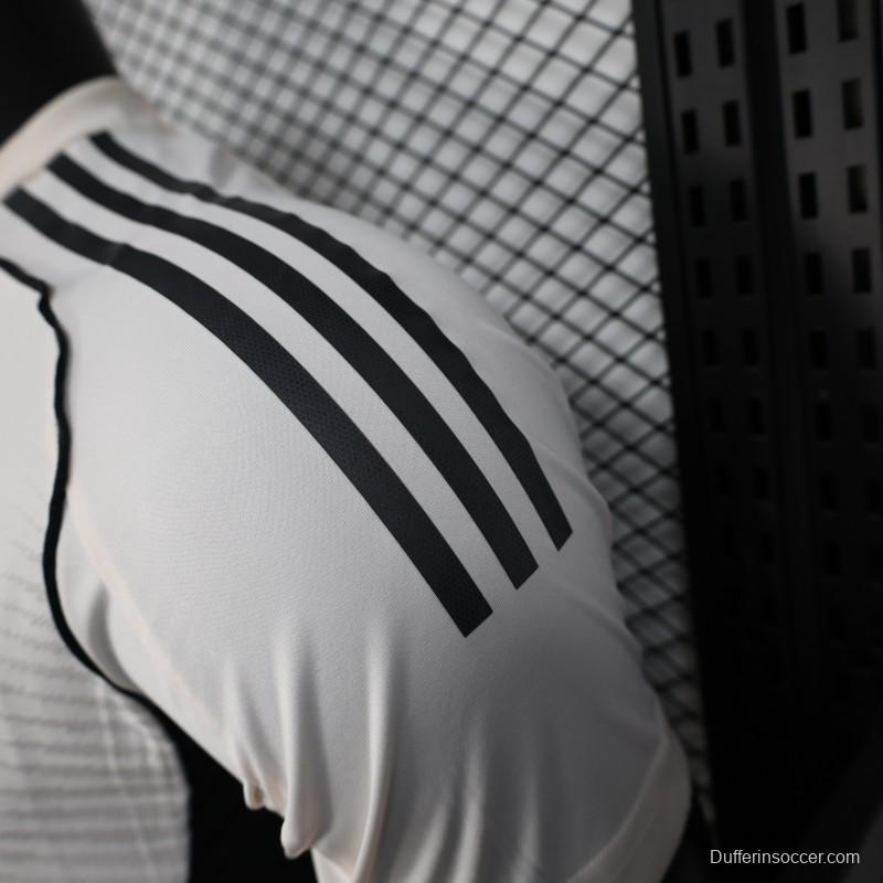 Player Version 25/26 Real Madrid White with Textured Pattern Jersey