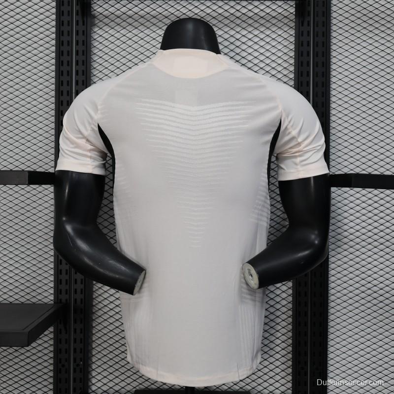 Player Version 25/26 Real Madrid White with Textured Pattern Jersey