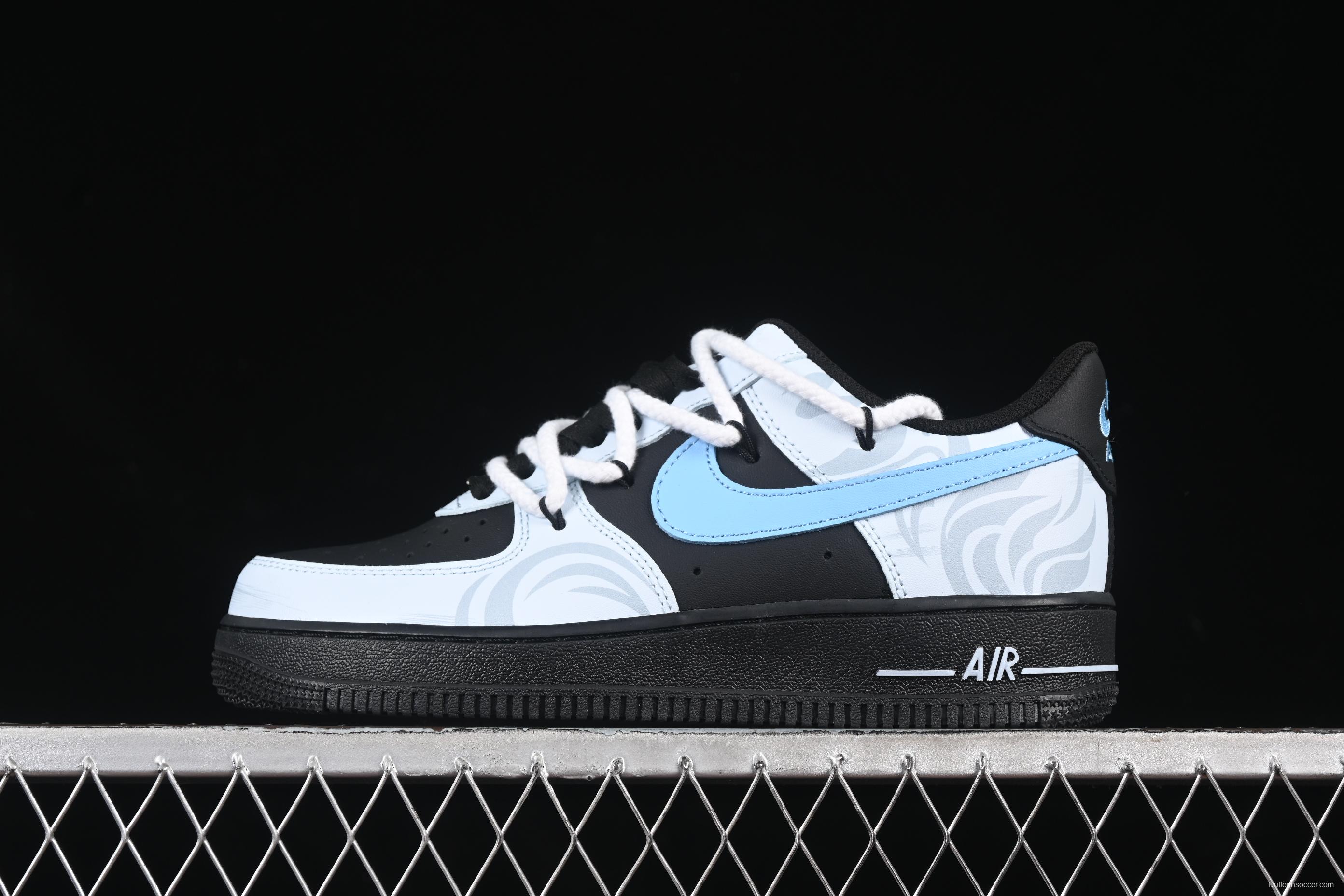 Nike Air Force 1 '07 Low Snake Print Casual Sneakers with Custom Leather - ZH0316-065