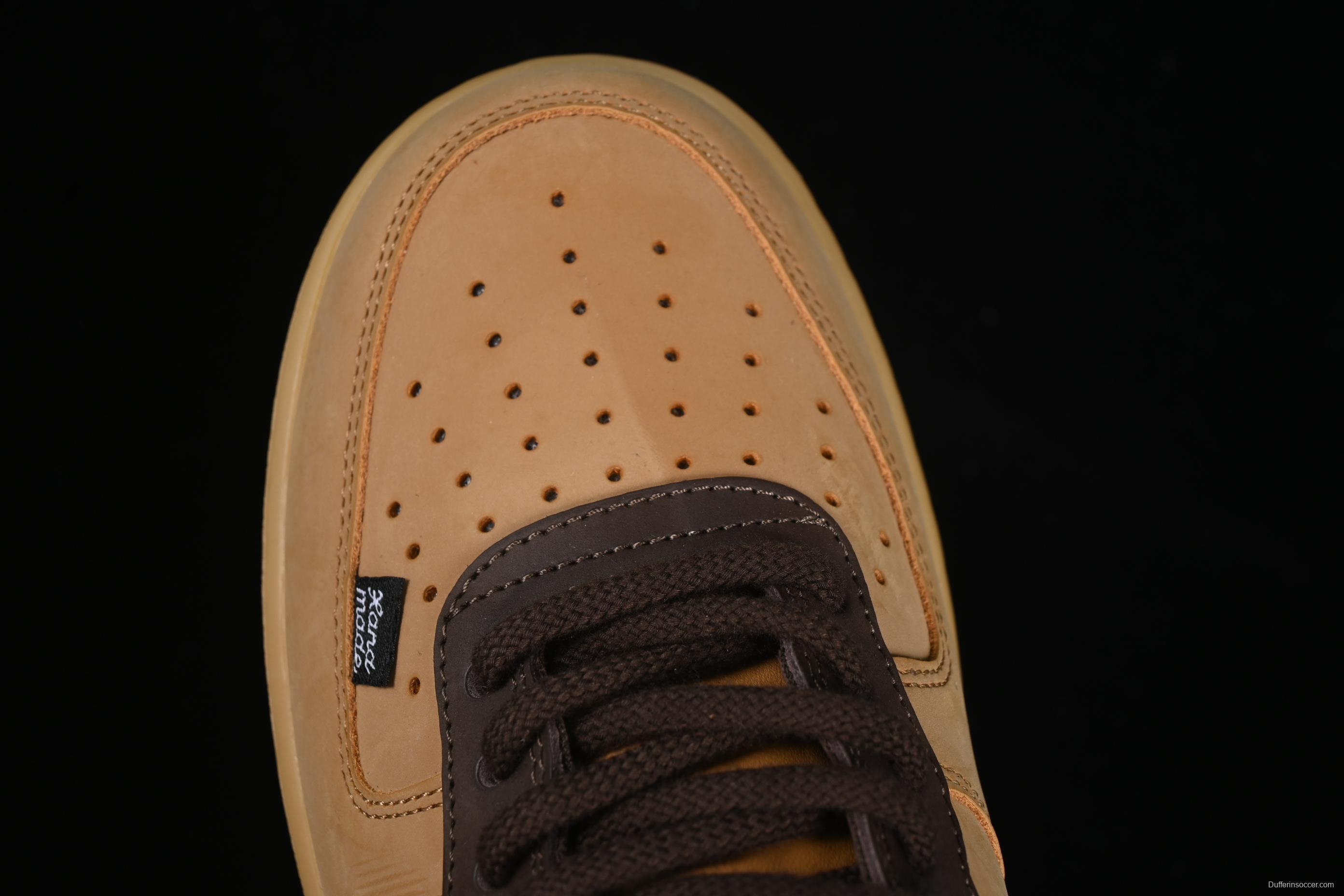 Nike Air Force 1'07 Low Wheat Casual Sneakers with Full-Length Air Cushion - CJ9179-200