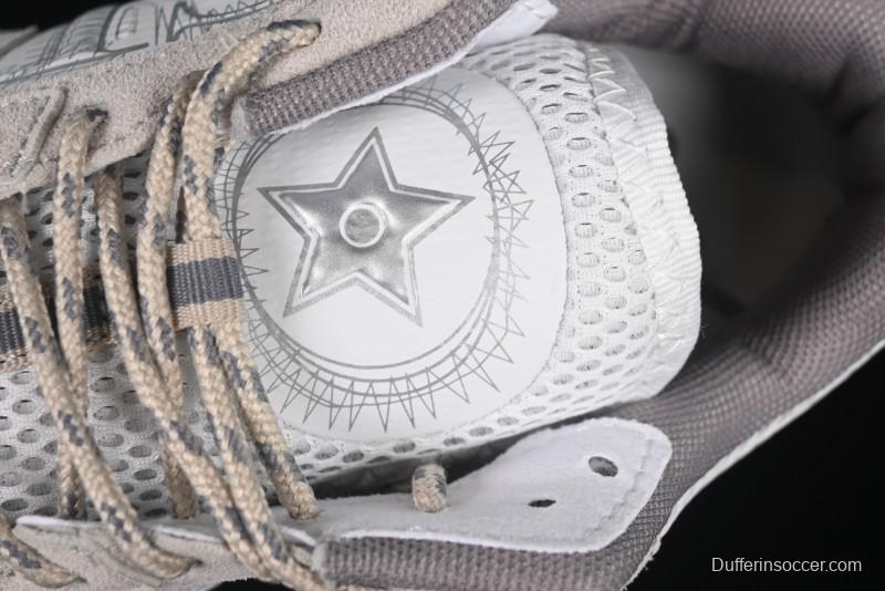 Dior Chrono Round Toe Lace-Up Lifestyle Casual Running Sneakers - 24W Beige