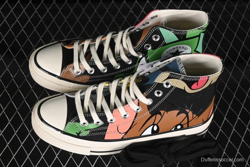 Converse Chuck Taylor All Star 1970s High Top Canvas Sneakers with Tom and Jerry Design - A15110C