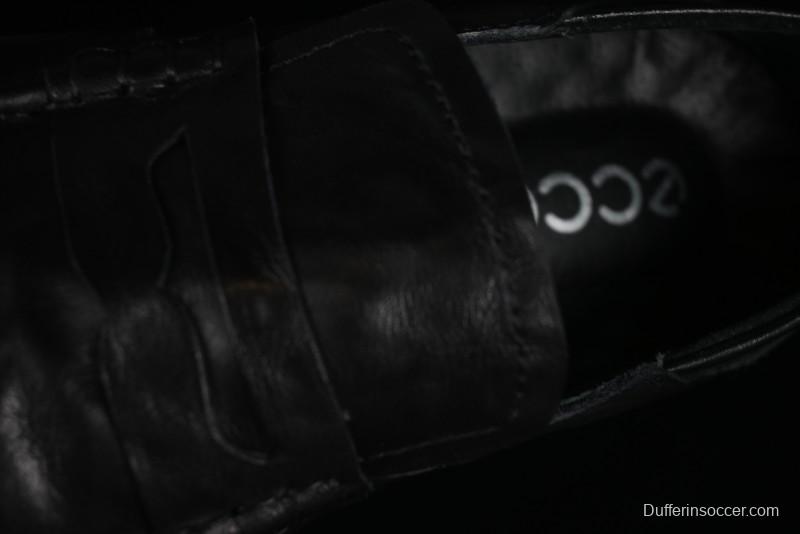 ECCO Soft Moc Summer Genuine Leather Breathable Slip-On Driving Shoes - 63516801001