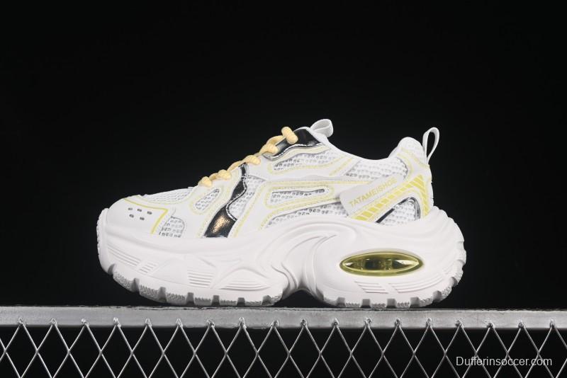 GG-CC Casual Fashion Sporty Chunky Platform Dad Shoes - 879 Yellow