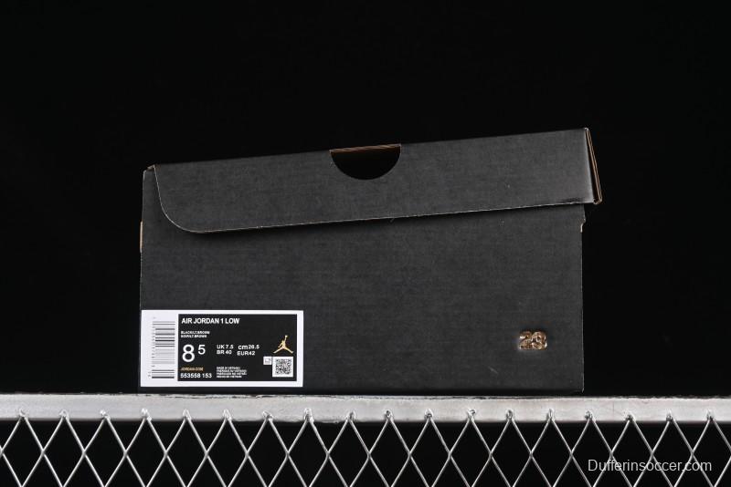 Nike Air Jordan 1 Low AJ1 Cream White Low-Top Casual Sneakers - 553558-153