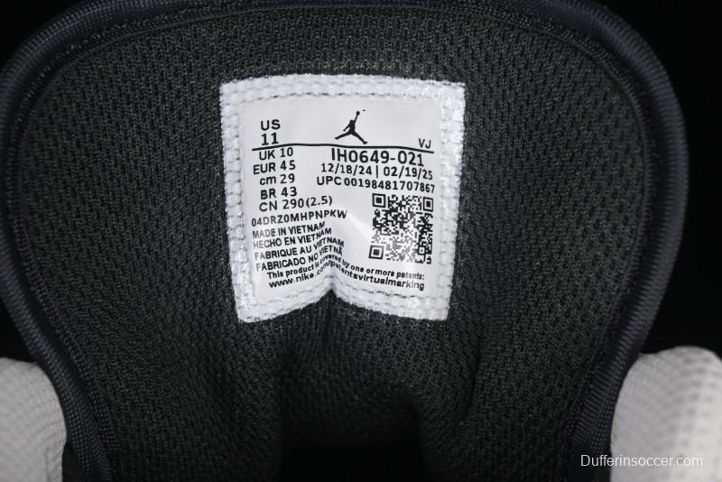 Nike Air Jordan 1 Low AJ1 Retro Casual Sneakers in Black White Grey - IH0649-021