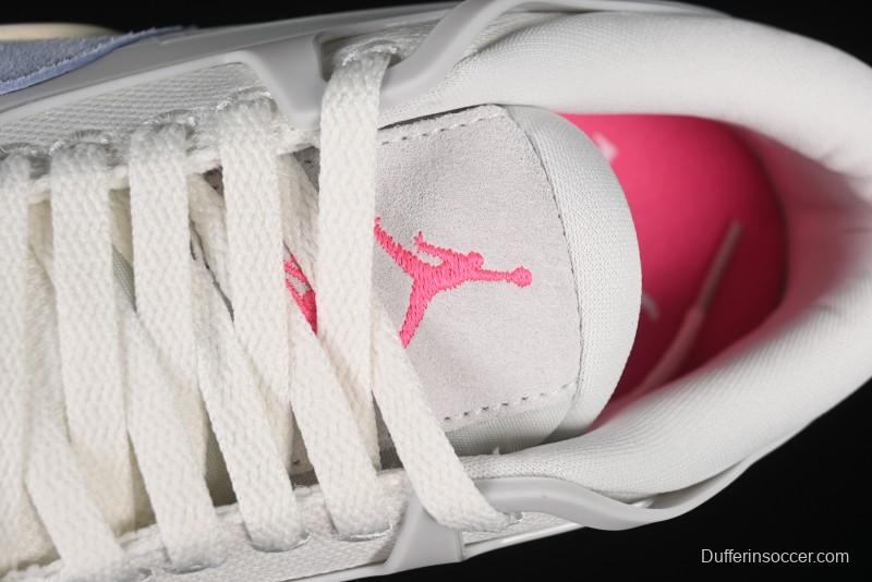 Nike Air Jordan 4 Remastered Retro Sneakers with Textile Mesh and Suede Upper - IB4466-025