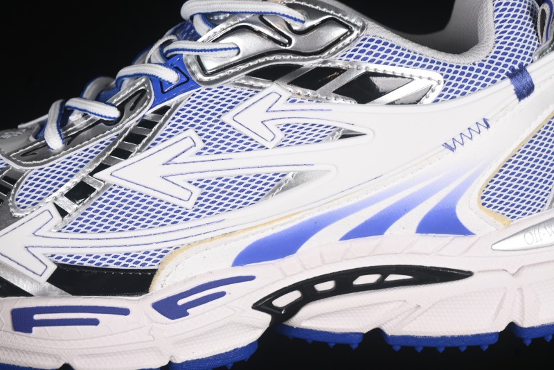 Off-White Be Right Low-Top Lifestyle Sneakers in White Blue - X.E5