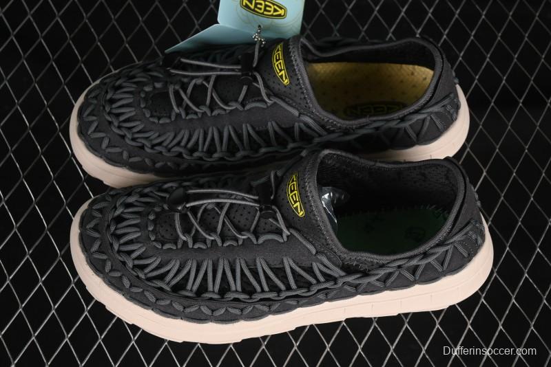 Keen Uneek Flat-M Woven Elastic Strap Outdoor Water Sports Sandals - 1014097