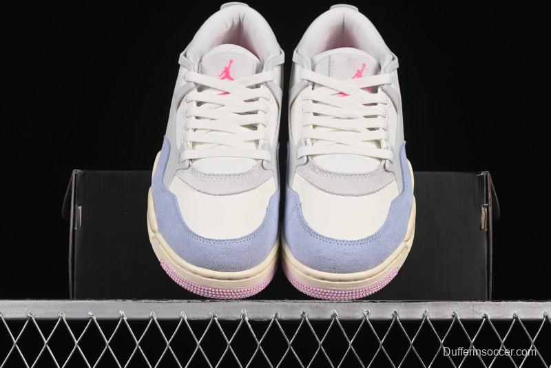 Nike Air Jordan 4 Remastered Retro Sneakers with Textile Mesh and Suede Upper - IB4466-025