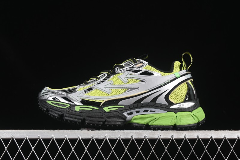 Off-White Be Right White Green Low-Top Lifestyle Casual Shoes - X.E5