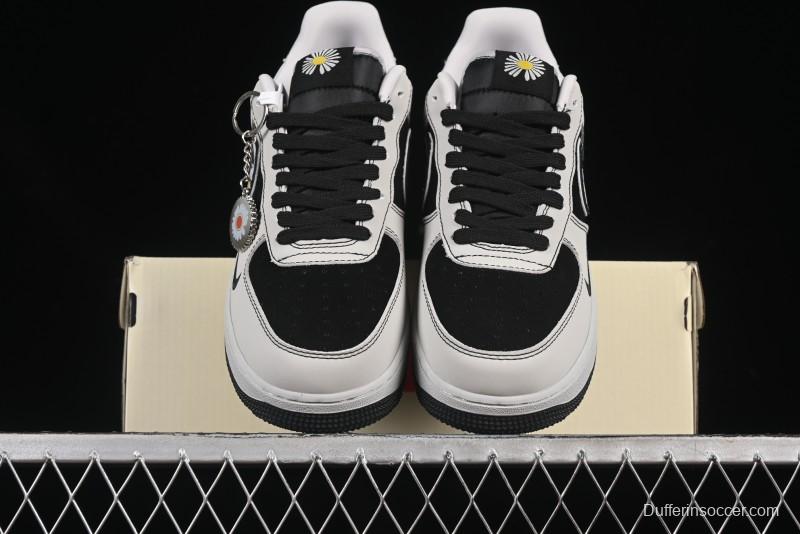 Nike Air Force 1'07 Low GD Collaboration Chrysanthemum Swoosh Casual Sneakers - DF0188-055